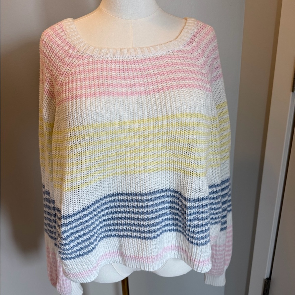 Altar'd State Pastel Striped Sweater